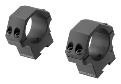 P.o.i. Lav Profil 30 mm Dovetail Ringe - Sort - Leapers