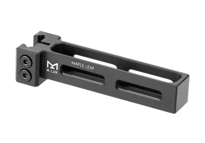 2 Slots M-LOK Accessory Skinne Til MLC-S2 / Mlc-Ltr / SSG10A3 - Sort - Maple Leaf