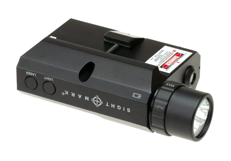 Sightmark LoPro Combo Flashlight VIS/IR Og Grøn Laser - Sort
