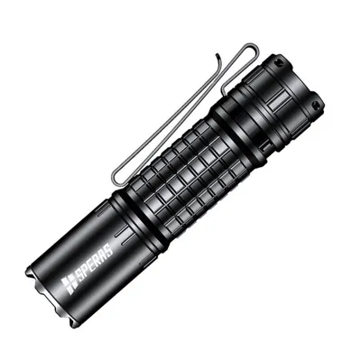 Latarka Taktyczna LED E2R Z Akumulatorem 5000 mAh - 1500 lm - Czarna - E2R - Speras