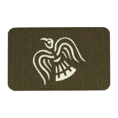 Naszywka Sztandar Wrona - Cordura 500D - Laser Cut - Fluorescencyjna -GID - 51171239 - M-Tac