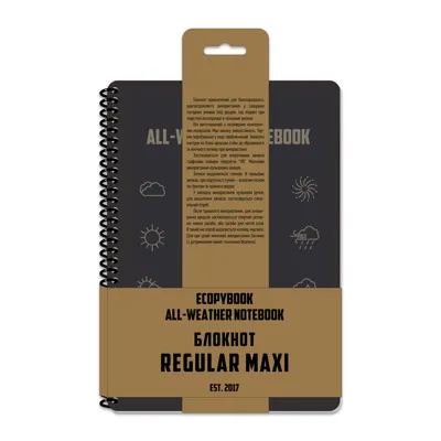 Notatnik Wodoodporny Ecopybook Tactical All-Weather Notebook Regular Maxi - ET-MTC-10030 - M-Tac