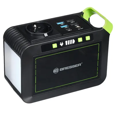 Mobile Power Station 89 Watt Mit LED-Lampe - Bresser