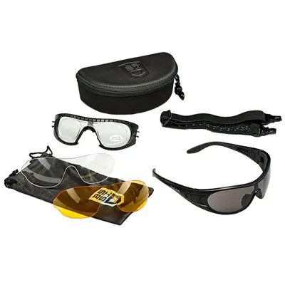 Safety Ballistische Schutzbrille Raider Kit Mit 3 Wechselgläsern Inkl Brillenetui - Bollé