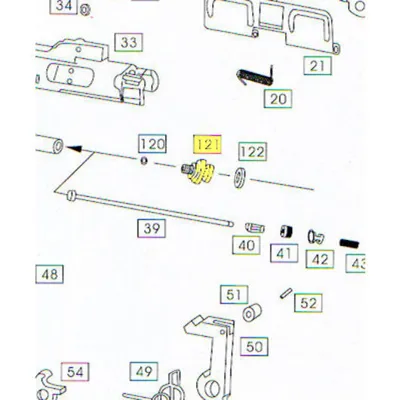 M4 Part #121 Valve Guide Rod Housing End Cover - Wei-ETech