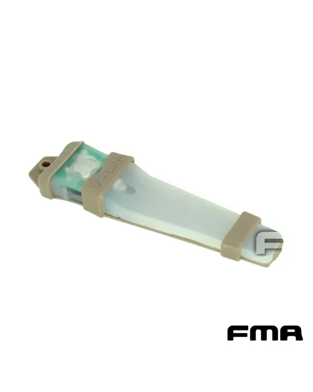 FMA Luz Táctica Velcro Estilo-V · Verde / OD