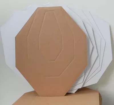 IPSC Cardboard Targets Back 100 Pack - Double Alpha Academy