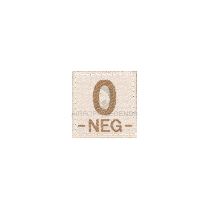 Clawgear 0 Neg Bloodgroup Patch · Tan / FDE