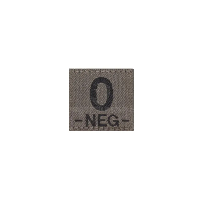 Clawgear 0 Neg Bloodgroup Patch RAL7013
