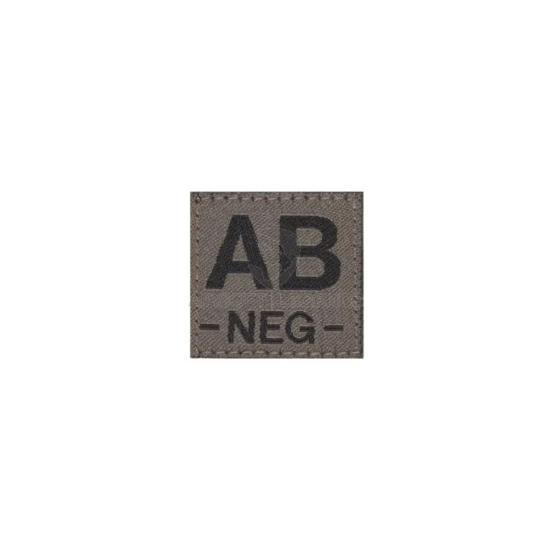 Clawgear AB Neg Bloodgroup Patch RAL7013