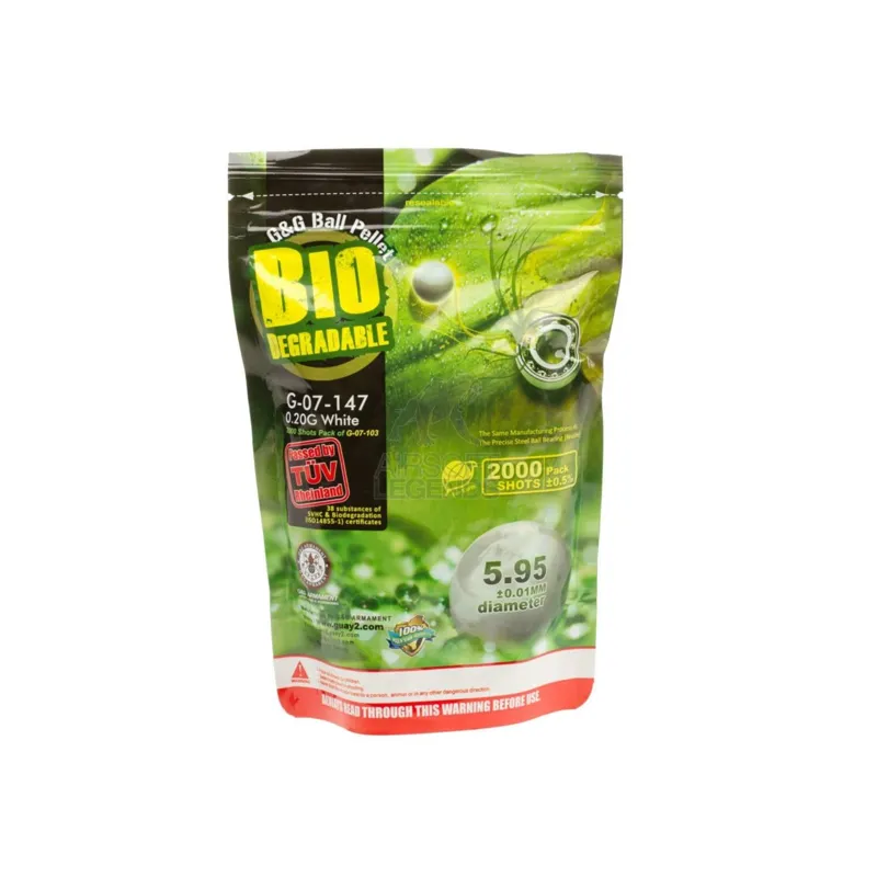 G&G Armament 0.20g Bio Precision 2000 rds · Blanco