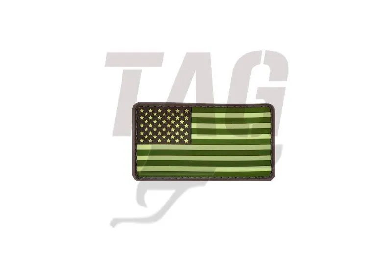 US Flag Rubber Patch · Verde / OD