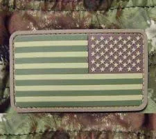 US Flag Rubber Patch Reverse · Multicam