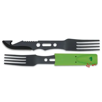 Camping Cuchillo Tenedor Silbato - Albainox