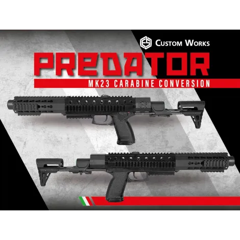 E.s Custom Predator Carabine Conersion Kit for MK23 · Negro