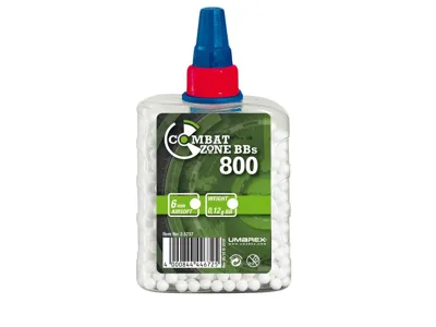 Kulki ASG Combat Zone - 0,12 g - 800 Szt. - Białe - 2.5737 - Umarex