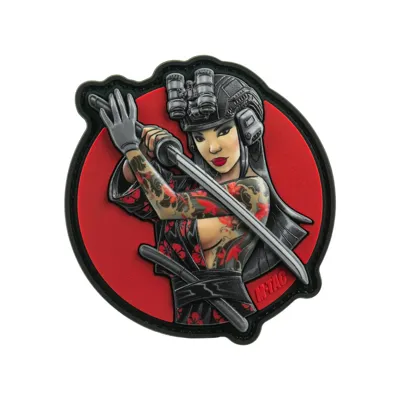 Naszywka Tactical Girl №3 Yakuza - PVC - Czarny Wodograj - Pełny Kolor - 51116403 - M-Tac