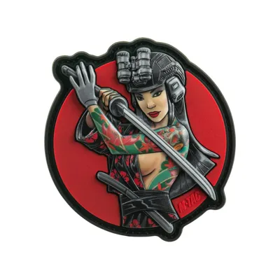 Naszywka Tactical Girl №3 Yakuza - PVC - Zielone Tatuaże - Pełny Kolor - 51116402 - M-Tac