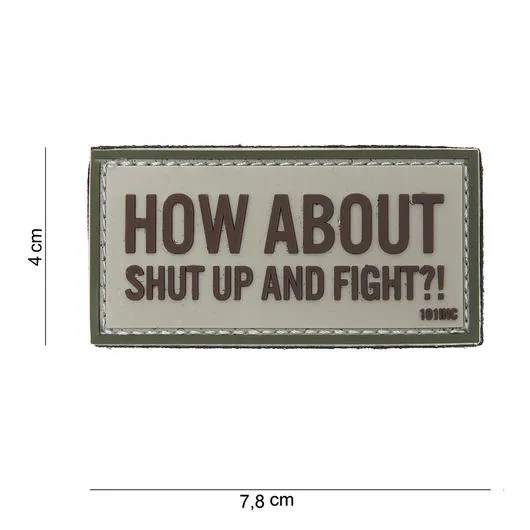 101 Inc 3D Rubber Patch Mit Klettfläche How About · Multicam