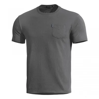 T-Shirt Ageron Mit Brusttasche Quick Dry RAL 7013 - Pentagon