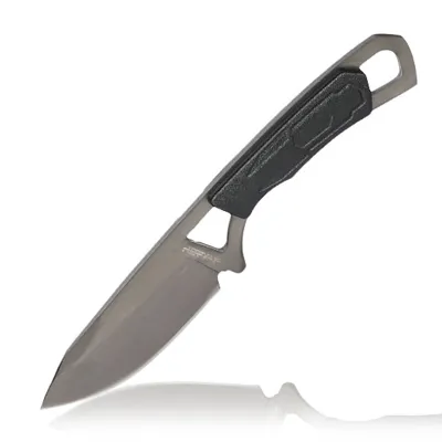 Leichtes Neck Knife Grau/ Inkl. Kydexscheide & Kugelkette - Haller