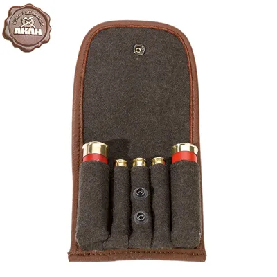 Patronenetui Elchleder Mit Loden - Akah