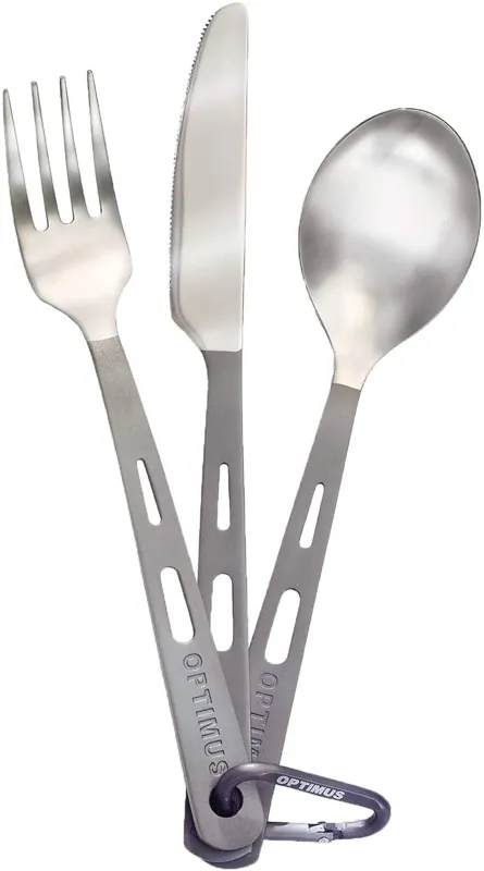 Optimus Titanium Besteck Set 3-TEILIG