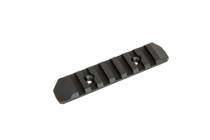 JJ Airsoft RIS de 7-SLOTS para Raíl KeyMod · Negro