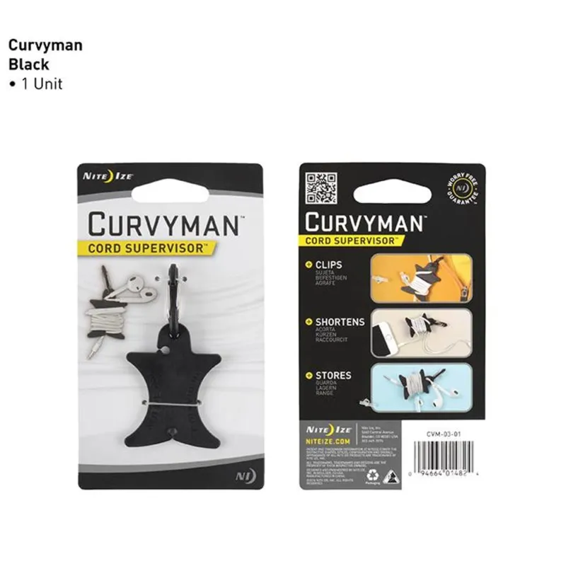 Nite Ize Curvyman Cord Supervisor · Negro