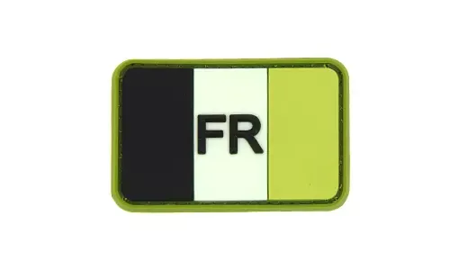 Patch France Flag Forest Rubber