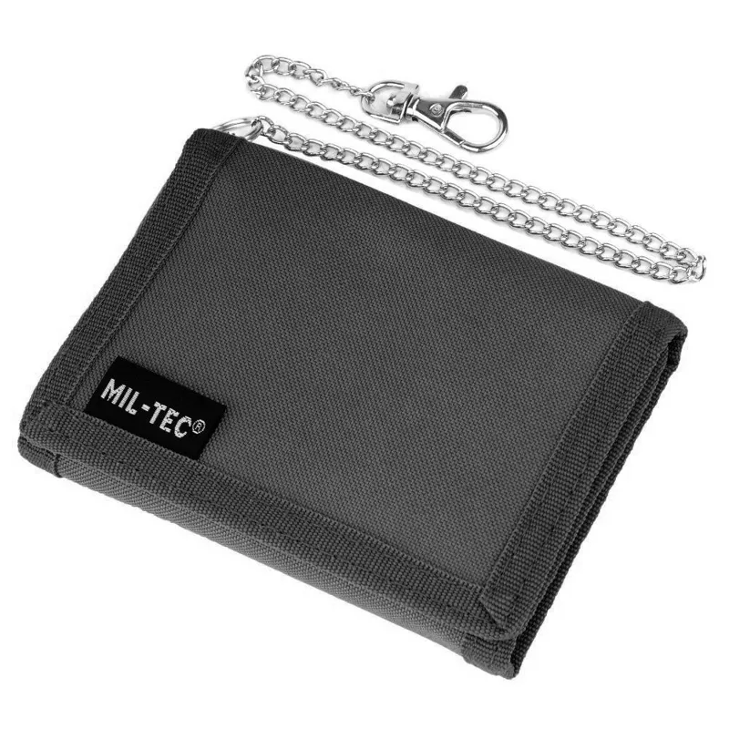 Mil-Tec Πορτοφόλι Cordura Με Αλυσίδα Μαύρο