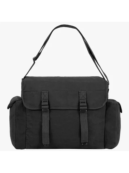 Highlander Σακίδιο Ώμου Heavy Duty Haversack Μαύρο