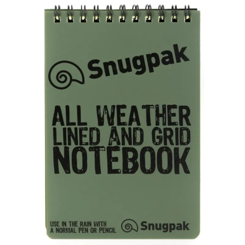 Snugpak Αδιάβροχο Σημειωματάριο Water Resistant Notebook Χακί