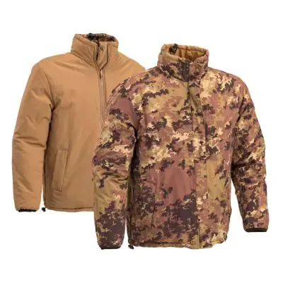 Reversible Jacket / with Compression Bag · Vegetato tan