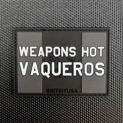Weapons Hot Vaqueros 3D PVC Gitd Morale Patch - BritKitUSA