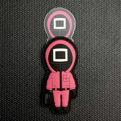 Squid Game Manager 3D PVC Patch & Sticker Set - BritKitUSA