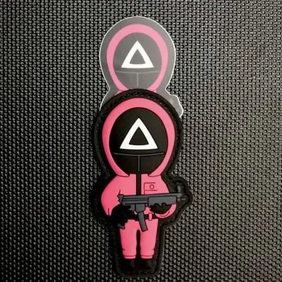 Squid Game Soldier 3D PVC Patch & Sticker Set - BritKitUSA