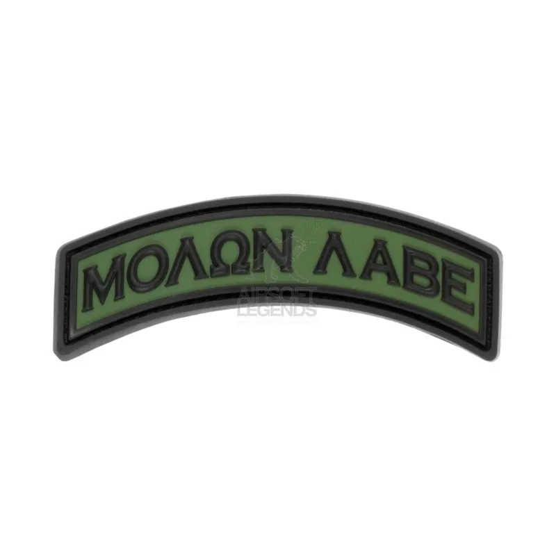 JTG Molon Labe Tab Rubber Patch · Od green