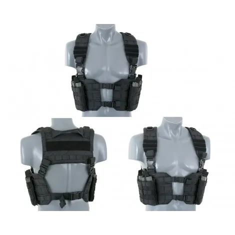8 Fields Tattico Split Front Chest Harness · Nero black