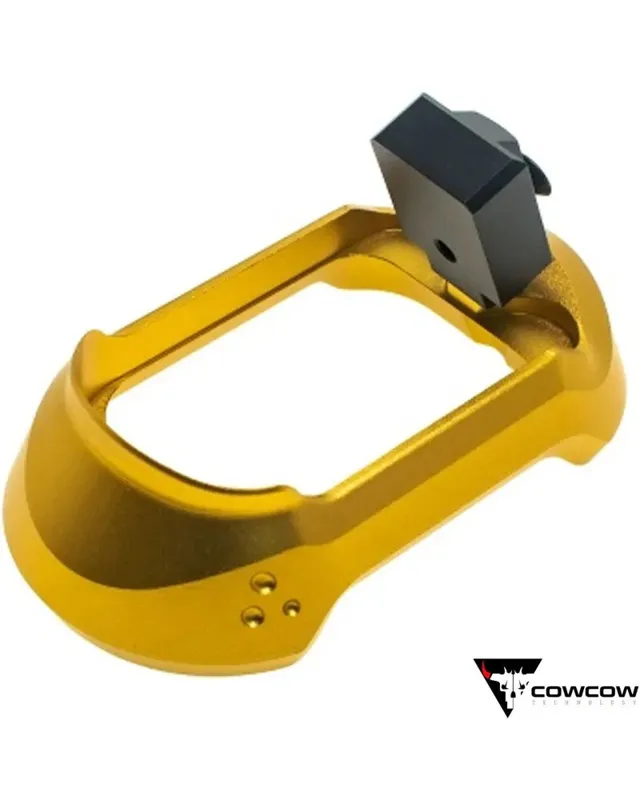 Cowcow Magwell Aluminio Match Grade T01 para AAP-01 · Oro