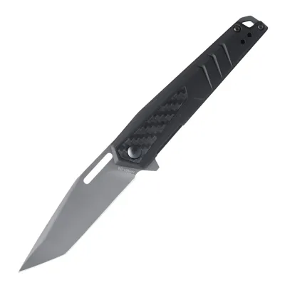 Nóż Składany EDC RAV-6 - Aluminium - Włókno Węglowe - Tanto - Czarny - AVRAV6 - Real Avid