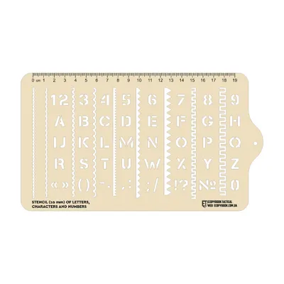 Linijka Z Szablonem Oznaczeń I Symboli NATO Ecopybook Tactical - Polimer - 10273013 - M-Tac