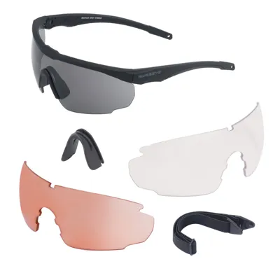 Okulary Ochronne Balistyczne Blackhawk Pro Z Zestawem Wizjerów - Czarne Oprawki - 40424 - Swiss Eye