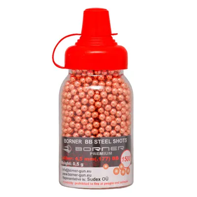 Premium Stahl-BBs Kal. 4,5 mm 1500ER Schnelllader - Borner