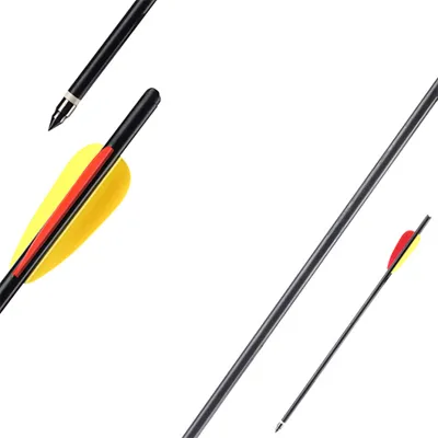 Armbrustpfeil 14'' Aluminium Mit Feldspitze Halbmond Nock 1 Stück - Man Kung