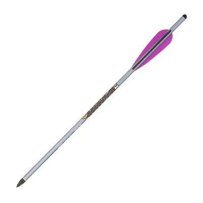 Armbrustpfeil 16'' Mit 3D Stahlspitze Halbmond Nock 1 Stück - Easton
