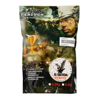 Supreme Grade BBs 0,20g 5.000ER Beutel Silber - JS Tactical