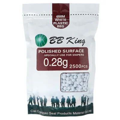 Precision BBs 0.28g 2.500ER Beutel Weiss - BB King