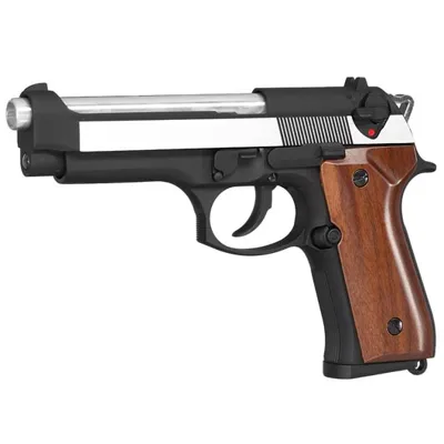 M92 Vollmetall BB Dual Tone Mit Echtholzgriffschalen - KLI