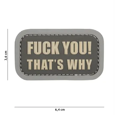 Patch "Fuck You That´S Why" - Kurt24